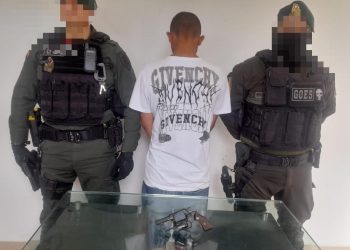 Capturado menor de 14 años con un revólver en el barrio Recreo de Villavicencio