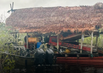 Destruyen maquinaria y equipos utilizados para la minería ilegal en Guainía