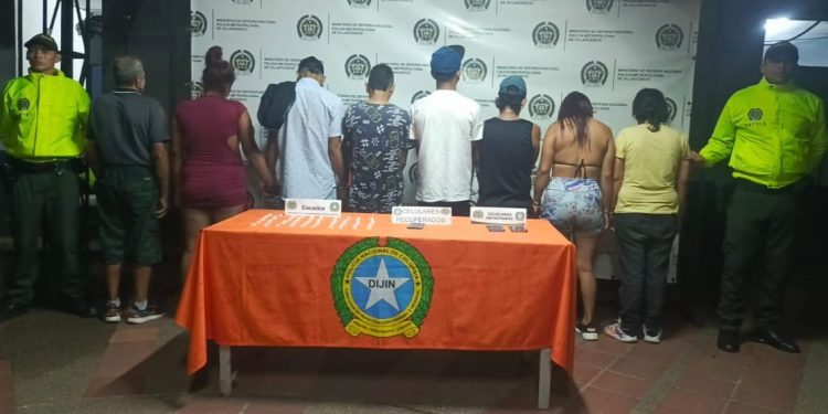 Nueve hombres fueron capturados por los delitos de concierto para delinquir agravado en la capital del Meta