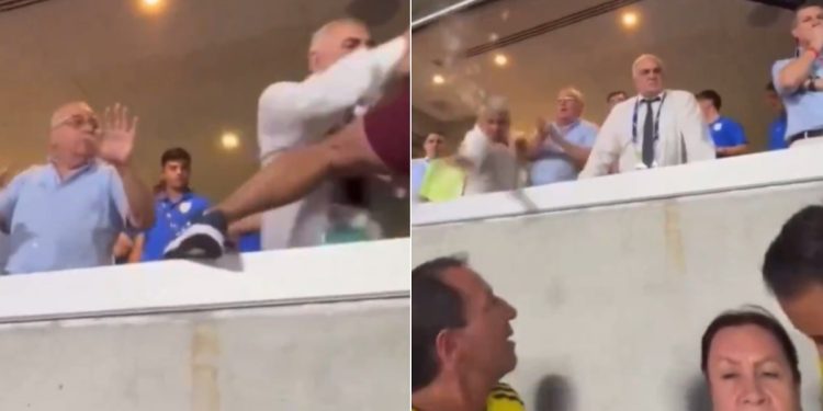 Dirigentes de Uruguay también atacaron a hinchas de Colombia