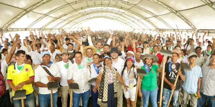 ANT entregó tierra en mayo 2024 y ya están produciendo comida