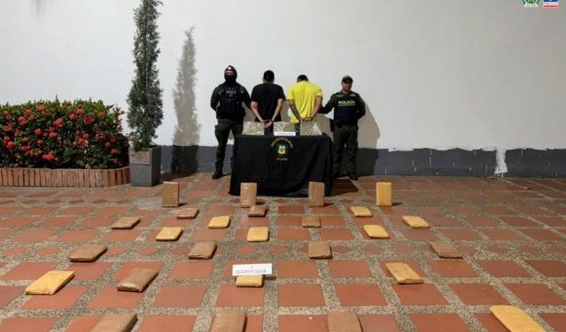 Cárcel para dos hombres que, al parecer, transportaban 26,5 kilos marihuana en Yopal