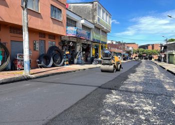 Como nueva está quedando importante vía del barrio San Isidro