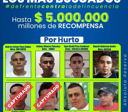 Capturados dos de los más buscados por hurto en Yopal