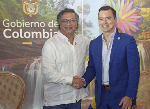 Petro y Noboa hablaron de continuar los negocios energéticos entre Colombia y Ecuador