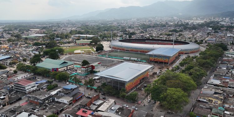 En un 72% avanzan las obras de Coliseos Menores de la Villa Olímpica, en Villavicencio