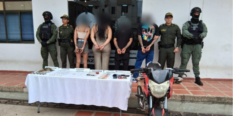Cuatro personas detenidas por tráfico de estupefacientes en el norte de Casanare