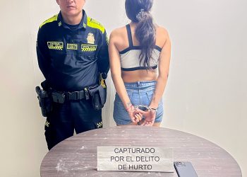 Mujer de 25 años capturada por el delito de hurto en Villavicencio