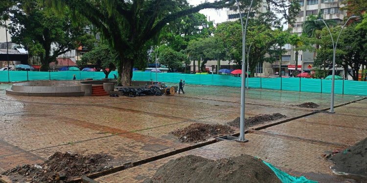 Así avanza la remodelación de la plaza los Libertadores