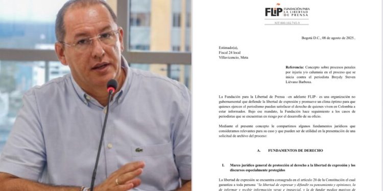 FLIP advierte que denuncia del alcalde Alexander Baquero contra el periodista Steven Liévano puede constituir acoso judicial